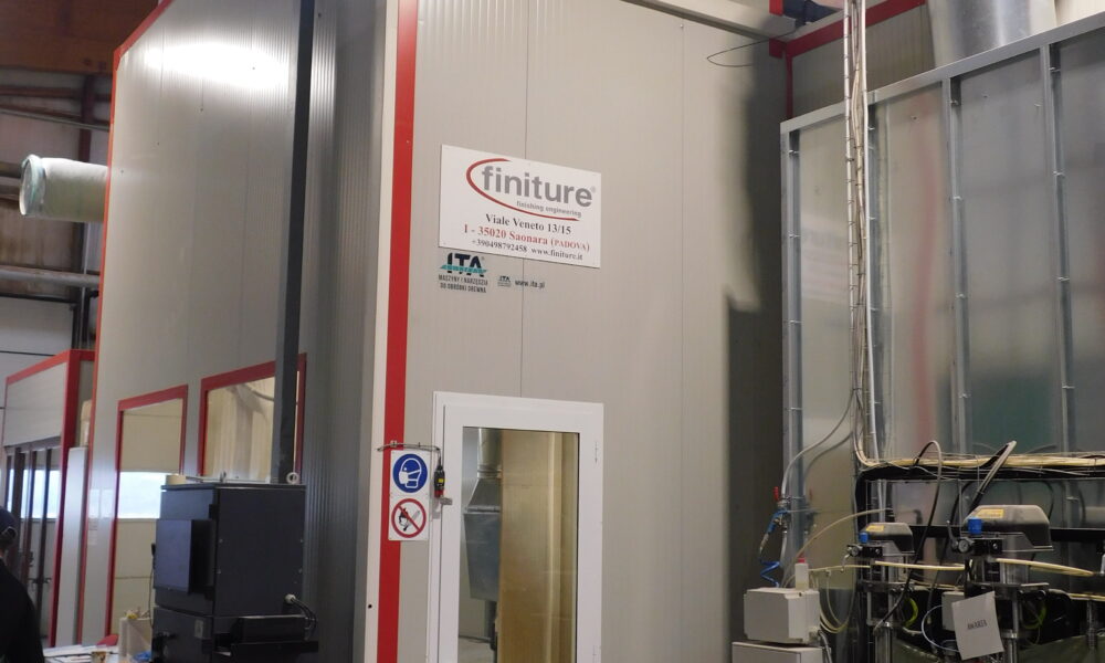 Linia lakiernicza włoskiej marki Finiture dostarczona przez firmę ITA w tym roku