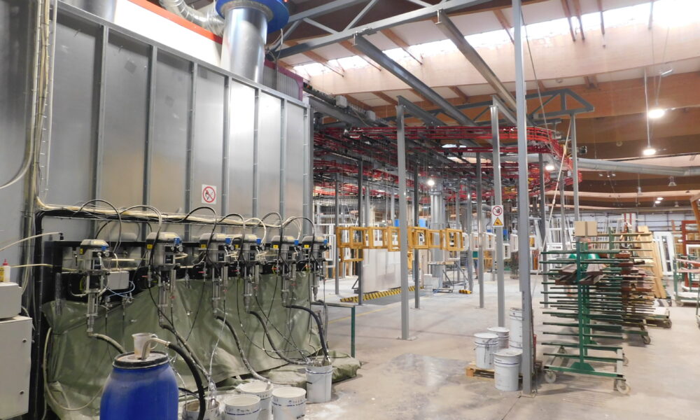 Linia lakiernicza włoskiej marki Finiture dostarczona przez firmę ITA w tym roku