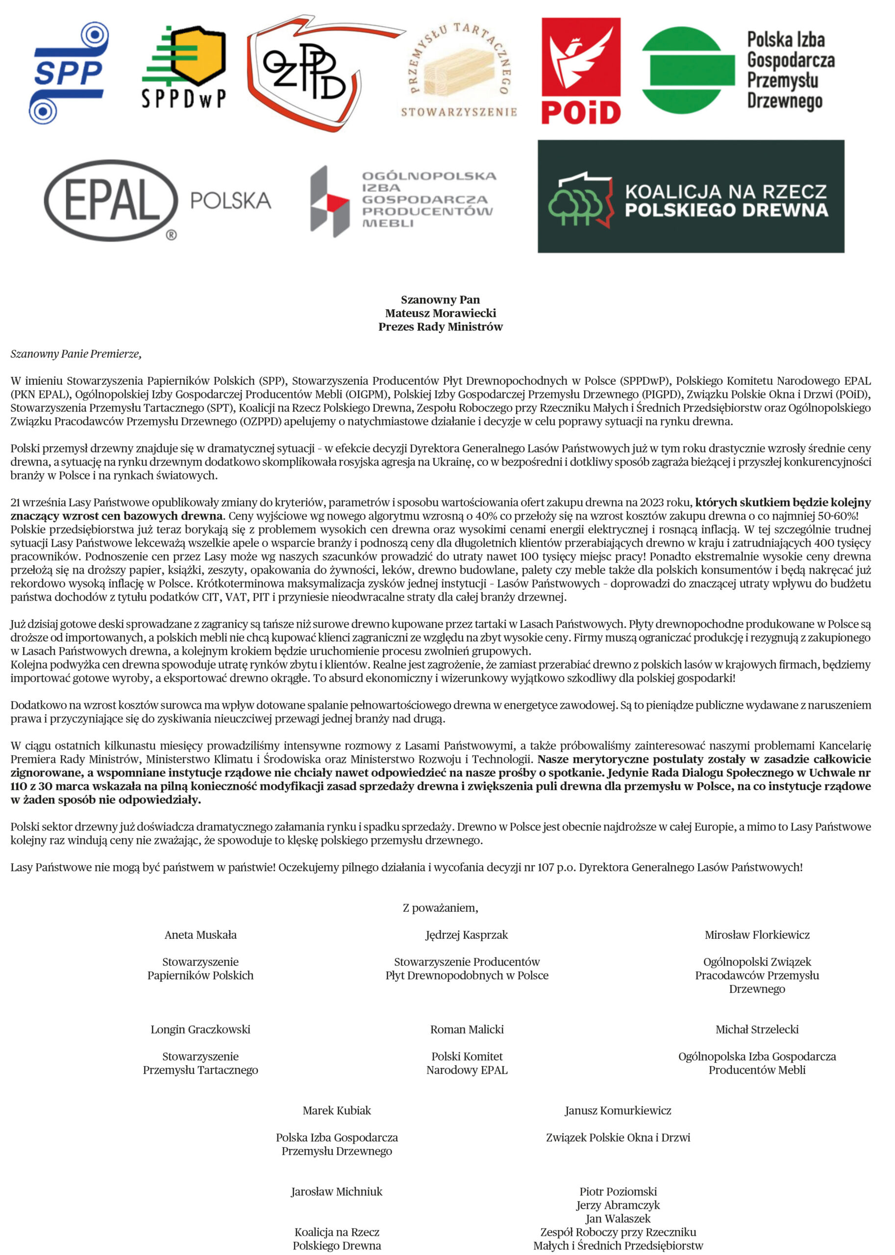 List otwarty do premiera Morawieckiego