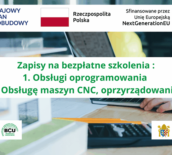 Inwestuj w kompetencje – praktyczne bezpłatne kursy operatora CNC i Autodesk Inventor w Kaliszu
