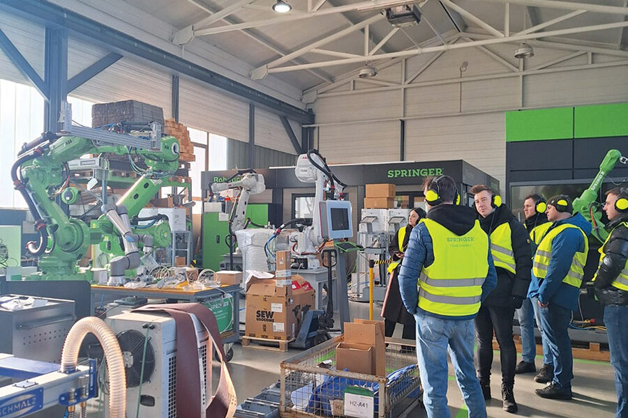 Zwiedzanie zakładu firmy SPRINGER. Fot. PIGPD